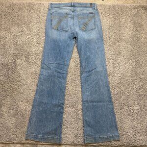 7FAMK 7 For All Mankind Dojo Jeans Flare Bootcut Womens 31 Y2k 90's